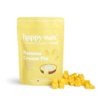 Happy Wax Banana Cream Pie wax melts packaging on a white background