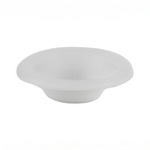 White silicone wax melt dish with wide shallow bowl and recessed center for mini warmers.