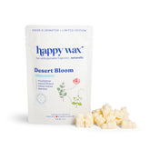 Happy Wax Desert Bloom packaging with white bears on white background