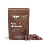 Happy Wax Milk Chocolate Pouch with brown wax bears on white background