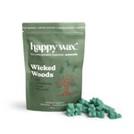 Happy Wax wicked woods pouch with green wax bears on white background